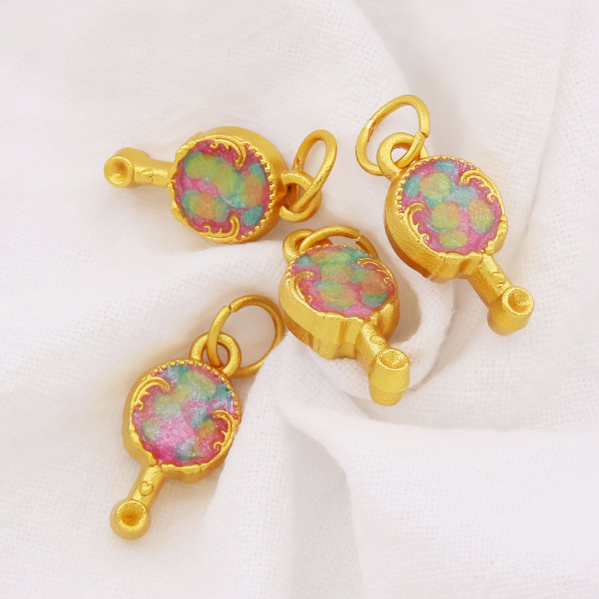 diy滴油保色渐变拨浪鼓饰品配件手工编织手链项链串珠吊坠,饰品/流行首饰/时尚饰品新,其他DIY饰品配件,淘宝优惠券,粉丝福利购,淘宝优惠卷