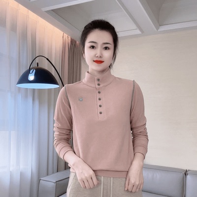 秋冬新款双面绒打底衫一体