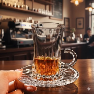 土耳其红茶杯轻奢土耳其咖啡杯精致带把土耳其茶杯欧式 土耳其杯子