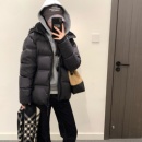 五月梅子95白鸭绒羽绒服女款冬季2025年新款短款男加厚黑色面包服