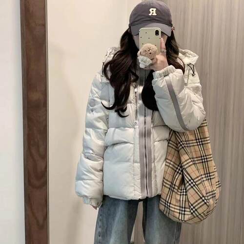 五月梅子情侣短款泡芙加厚面包服