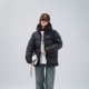 2025新款 羽绒服女户外拒水秋冬男女短款 加厚连帽保暖面包服防寒