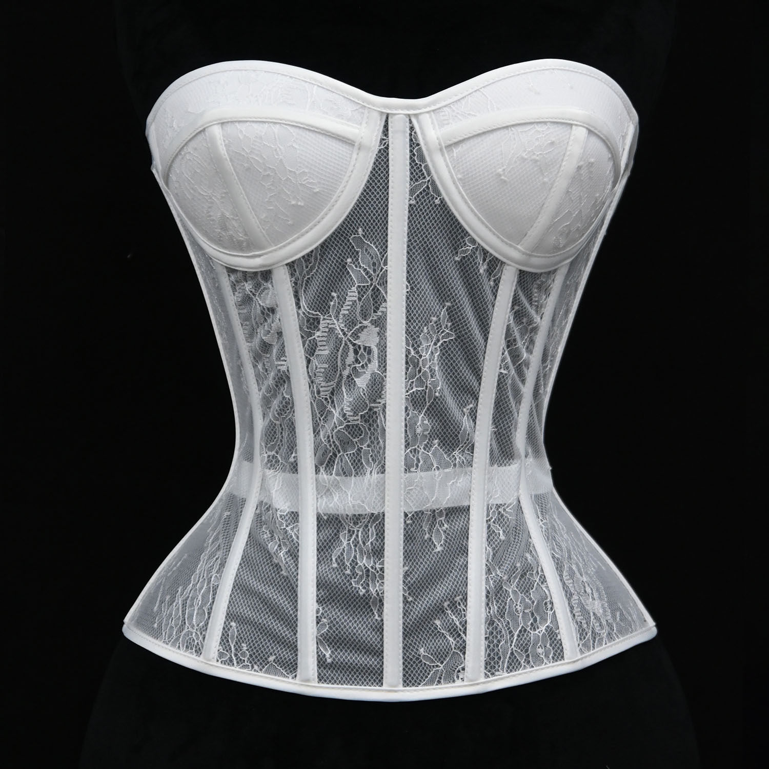 Beaushare塑身上衣蕾丝鱼骨胸