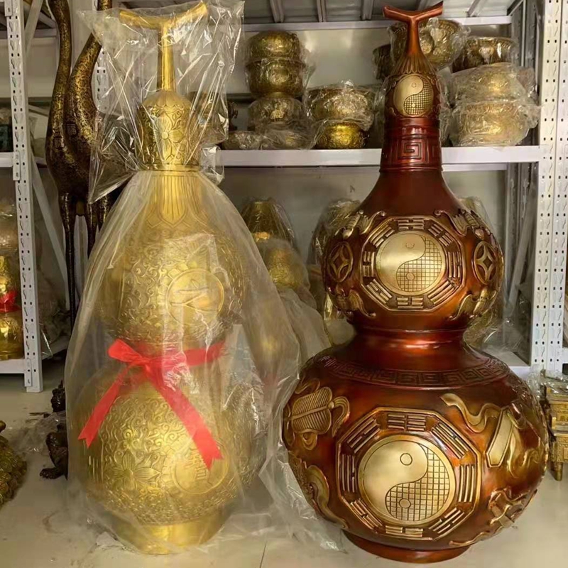 纯铜招财礼品办公室葫芦摆件