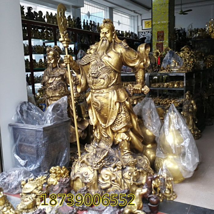 九龙关公镇宅供奉摆件武财神