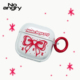 弗气新品 复古耳机套适用airpods1 4代苹果airpodspro2硅胶磨砂软全包保护壳pro三代蝴蝶结 草莓甜心