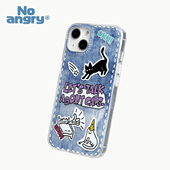 弗气 来聊聊猫吧 双层图案苹果16promax手机壳iPhone15pro全包防摔软壳14可爱牛仔17卡通情侣plus保护套13