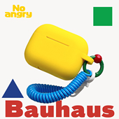 弗气新品 4苹果airpodspro2硅胶磨砂软全包保护壳apple黄色pro三代 包豪斯 复古配色耳机套适用airpods2