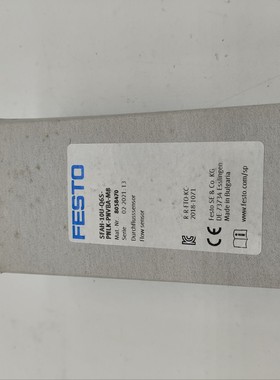 原装FESTO 流量传感器 SFAH-10U-Q6S-PNLK-PNVBA-M8 8058470 现货