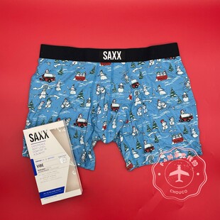 SAXX柔软VIBE-PBA男士平角内裤中腰修身防潮速干爽蛋兜透气代购