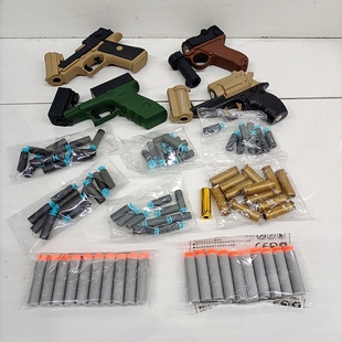 悍迪格洛克沙鹰抛壳软弹枪玩具海绵子弹补充包男孩吸盘软子弹配件