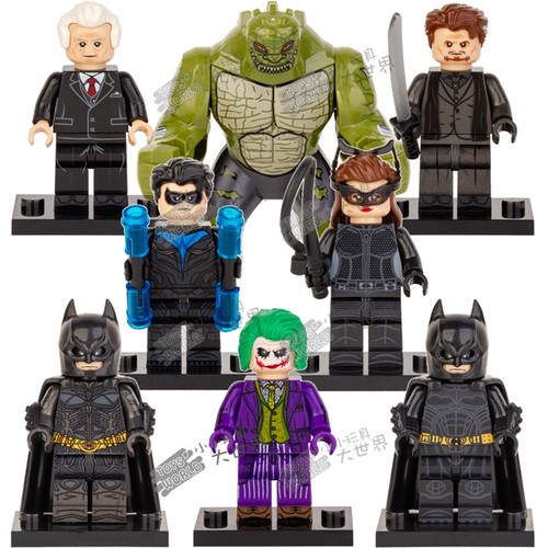 国产蝙蝠侠小丑积木人仔玩具