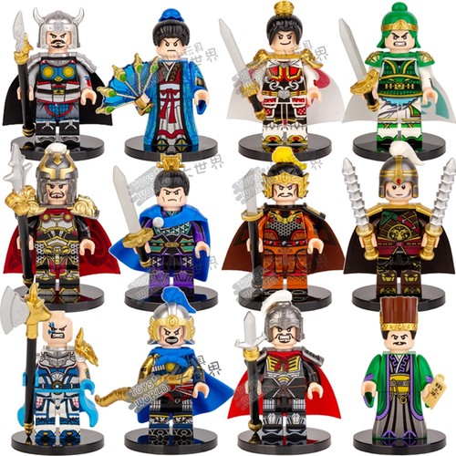 中古三国演义拼装积木人仔