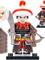 Suitable for Lego National Trend Medieval Song Dynasty Soldier Armor Third-Party Assembled Building Block Minifigure Toys Dy322-324