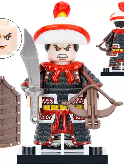 Suitable for Lego National Trend Medieval Song Dynasty Soldier Armor Third-Party Assembled Building Block Minifigure Toys Dy322-324