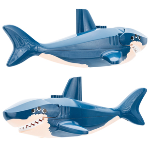 适用乐高动漫电锯人鲨鱼磨人毕姆第三方MOC拼装 积木人仔玩具XP582