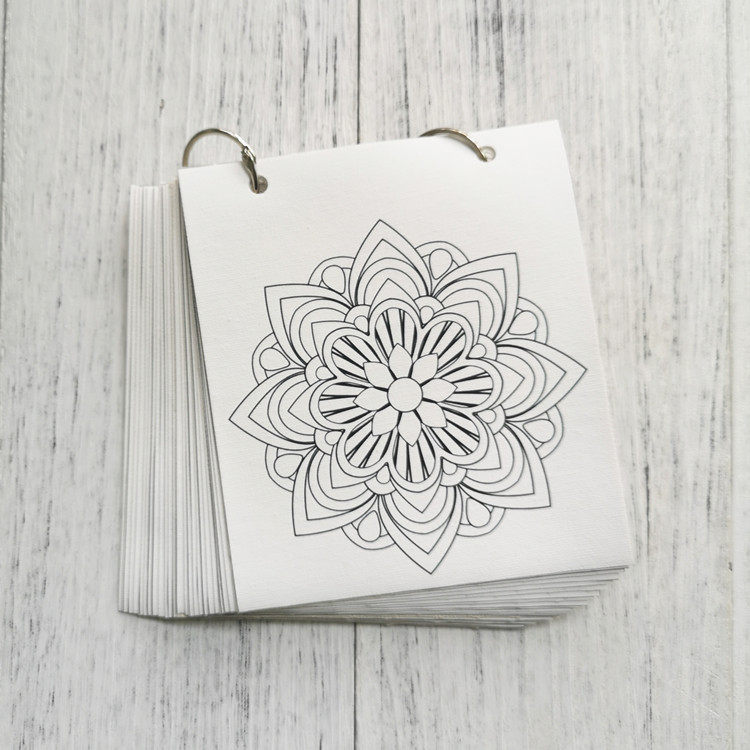 曼陀罗涂色画手绘填色diy减压静心 心灵之路曼陀罗成长自愈手绘画