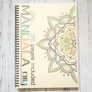 曼陀罗 diy手绘填色曼陀罗 心灵之路涂色画 成人减压静心 手绘画