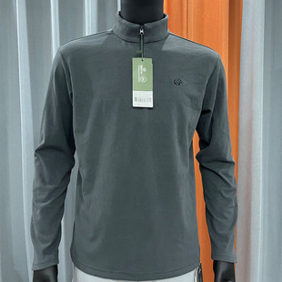 探拓户外秋冬季立领双面德绒打底衫男款运动长袖徒步保暖抓绒衣