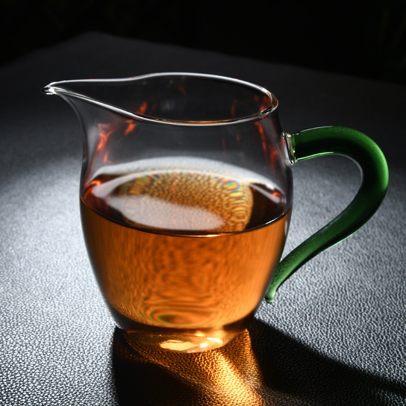 玻璃公道杯功夫茶具LOGO定制仿古图片