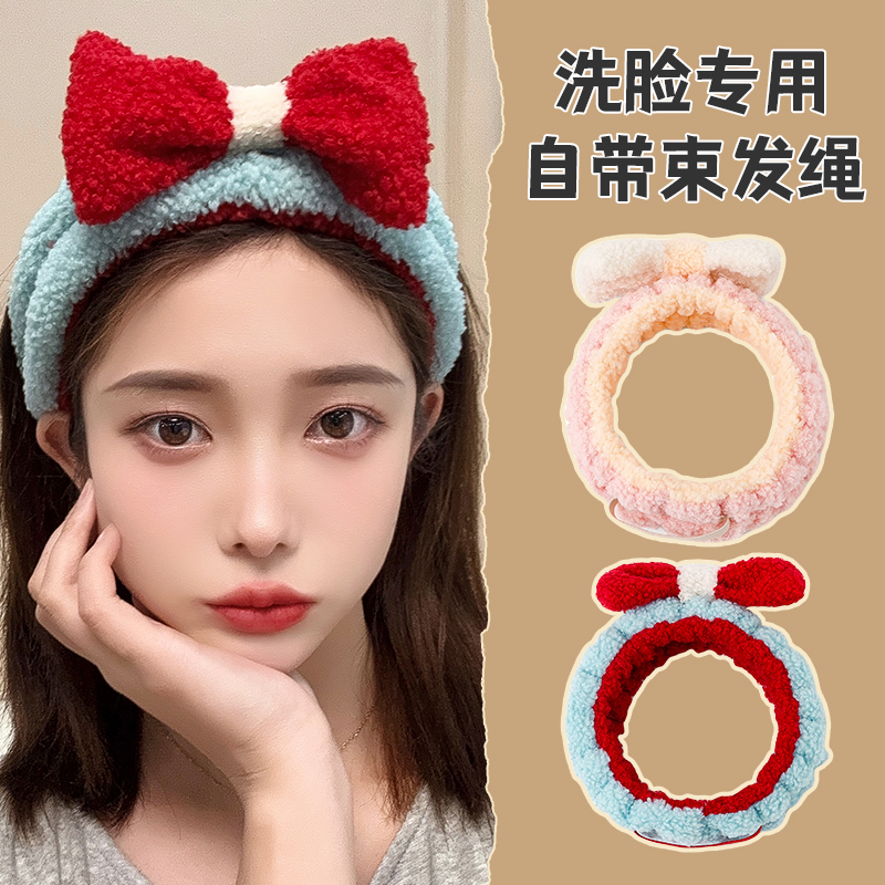 泰迪绒蝴蝶结束发带【新品好物】