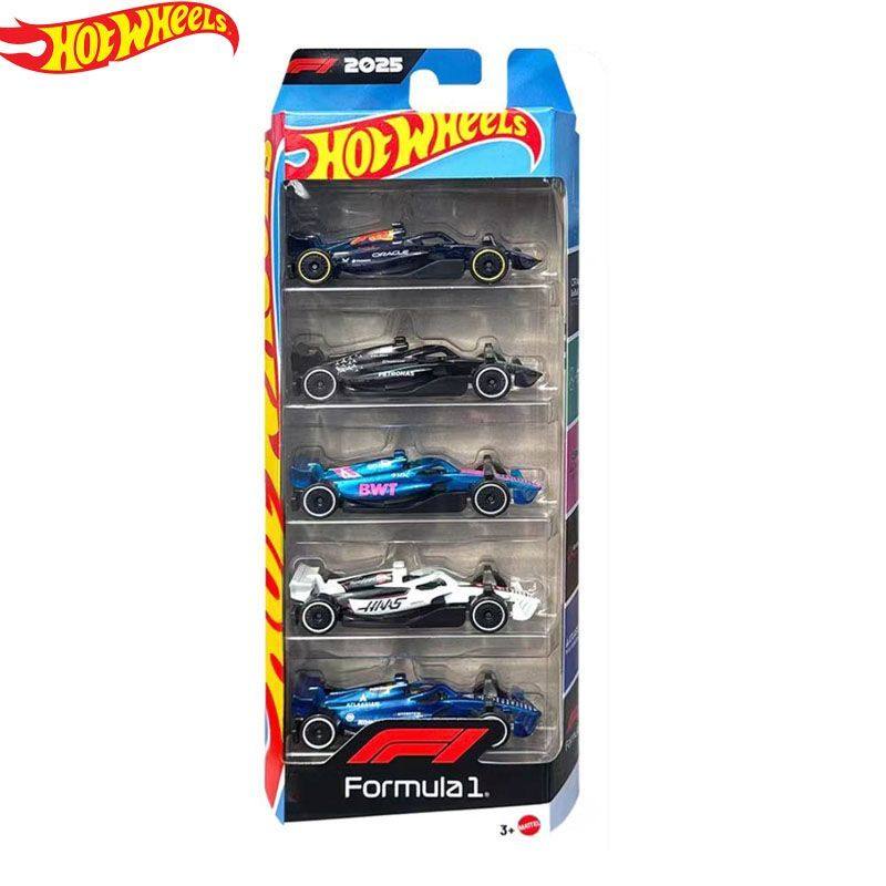 thumbnail for Hot Wheels Hotwheels Five-Pack F1 Racing Car Red Bull Mercedes Alloy Car Model Toy Gift Jln11