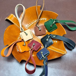 手工牛皮哈雷883 1200钥匙胚硬汉 肌肉 XL 摩托车X48方形小钥匙套