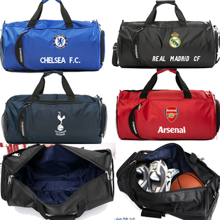 欧冠足球俱乐部皇马蓝色切尔西中国队大容量旅行袋包运动健身包男
