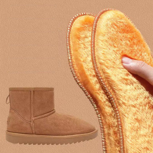 垫冬季 男女羊毛吸汗防臭透气舒适超软底防寒棉鞋 垫加绒加厚保暖鞋