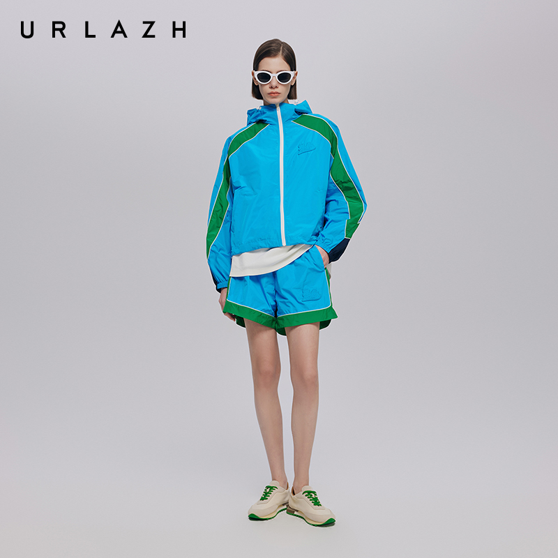 URLAZH有兰高腰运动休闲短裤