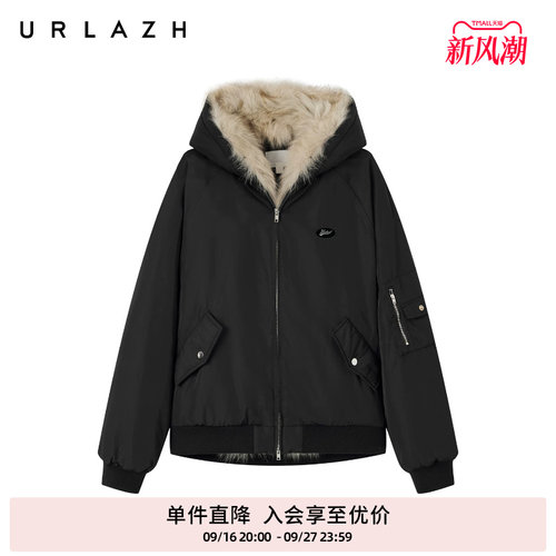 复古夹克狐狸大毛领棉服外套