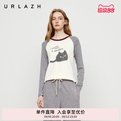 有兰黑煤球猫咪打底衫