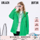 URLAZH有兰春秋新款 洋气休闲宽松运动感中长连帽风衣外套女