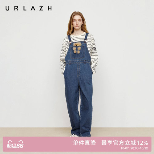 urlazh/有兰卡通牛仔背带裤