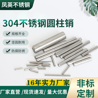 304不锈钢圆柱销GB119固定销