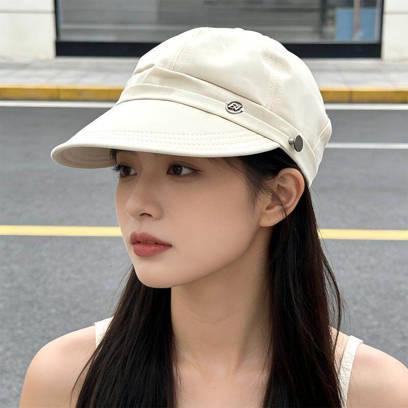 速干防晒遮阳帽子女春夏季大帽檐防紫外线太阳帽显脸小鸭舌马术帽