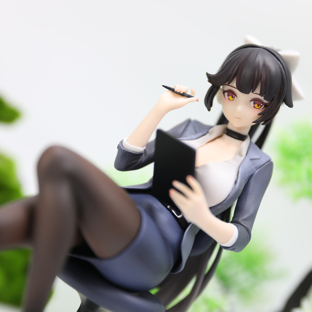 游戏周边 碧蓝航线 高雄 秘书 坐姿 舰娘 二次元少女摆件盒装手办