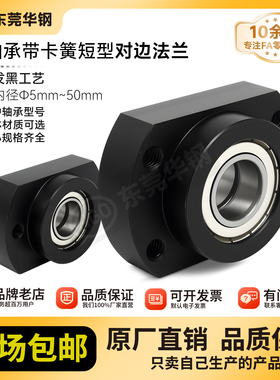 CHC带扣环双轴承短对边法兰带座双轴承座组件BGCEB BFL71包邮30