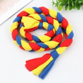 定制儿童布条尾巴幼儿园练习编辫子莱卡弹力手工游戏玩具5060厘米