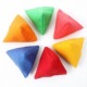6个小号儿童丢沙包 幼儿园纯色三角包学生抓石子怀旧游戏手工玩具