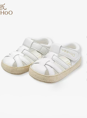 英氏婴儿羊皮学步凉鞋夏季宝宝软底抗菌步前鞋23新款YFXFJ2P103A