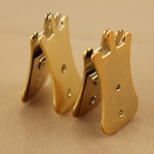 木牌夹 二胡 依之 黄金 夹弱器二胡配件消音器琴音码