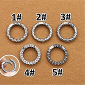 s925纯银泰银弹簧万能扣吊饰圆扣手链项链吊坠手工diy配件配饰品