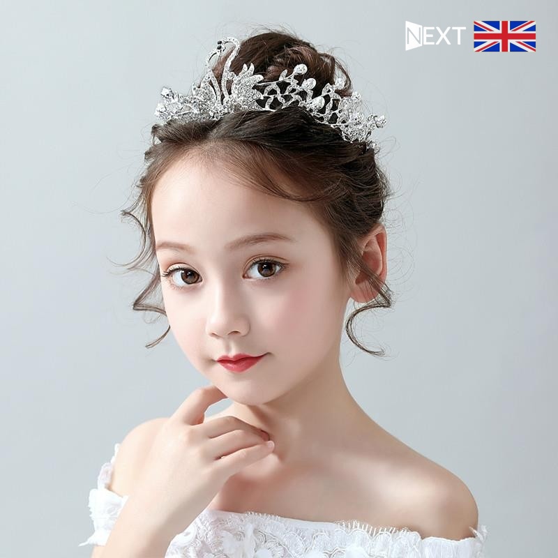 英国正品高端儿童天鹅皇冠头饰