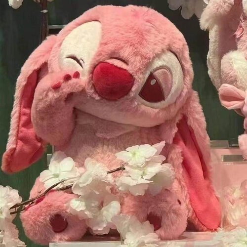 法国爱心樱花史迪仔玩偶礼物
