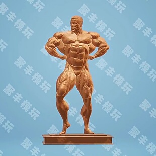肌肉男STL文件3D模型健美多里安耶茨3D打印STL 文件健身摆件