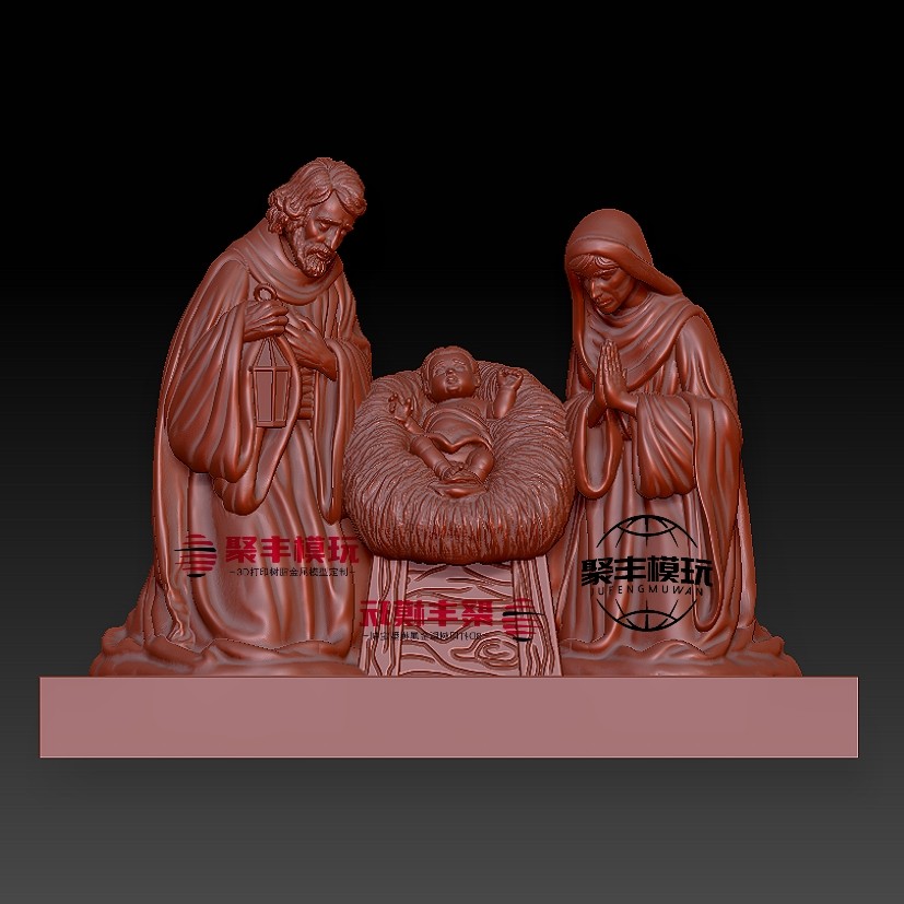 西方人物STL文件3D模型欧式雕塑三维图纸STL数据打印雕刻CNC