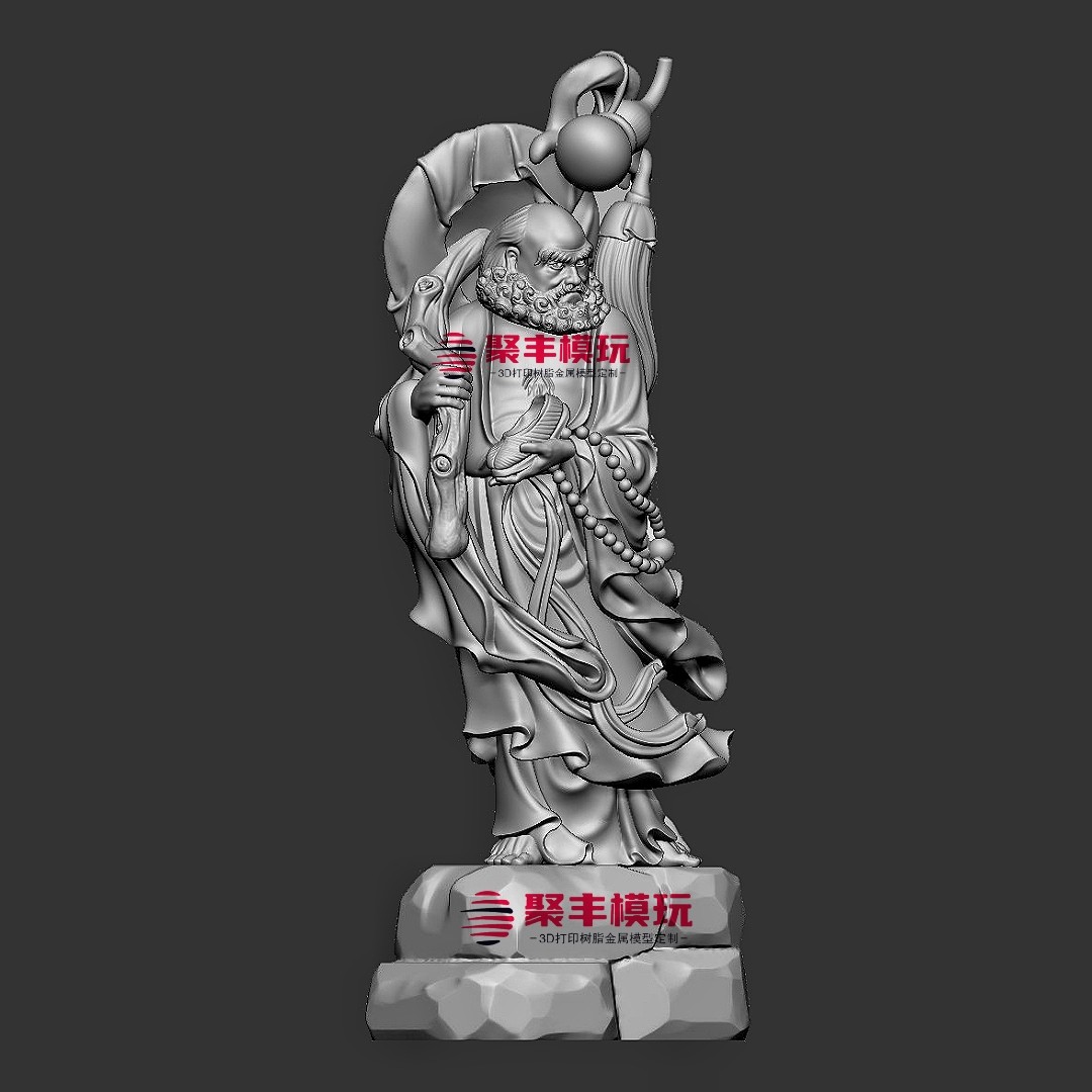 达摩祖师STL文件3D模型达摩圆雕三维立体图纸STL数据雕刻打印12
