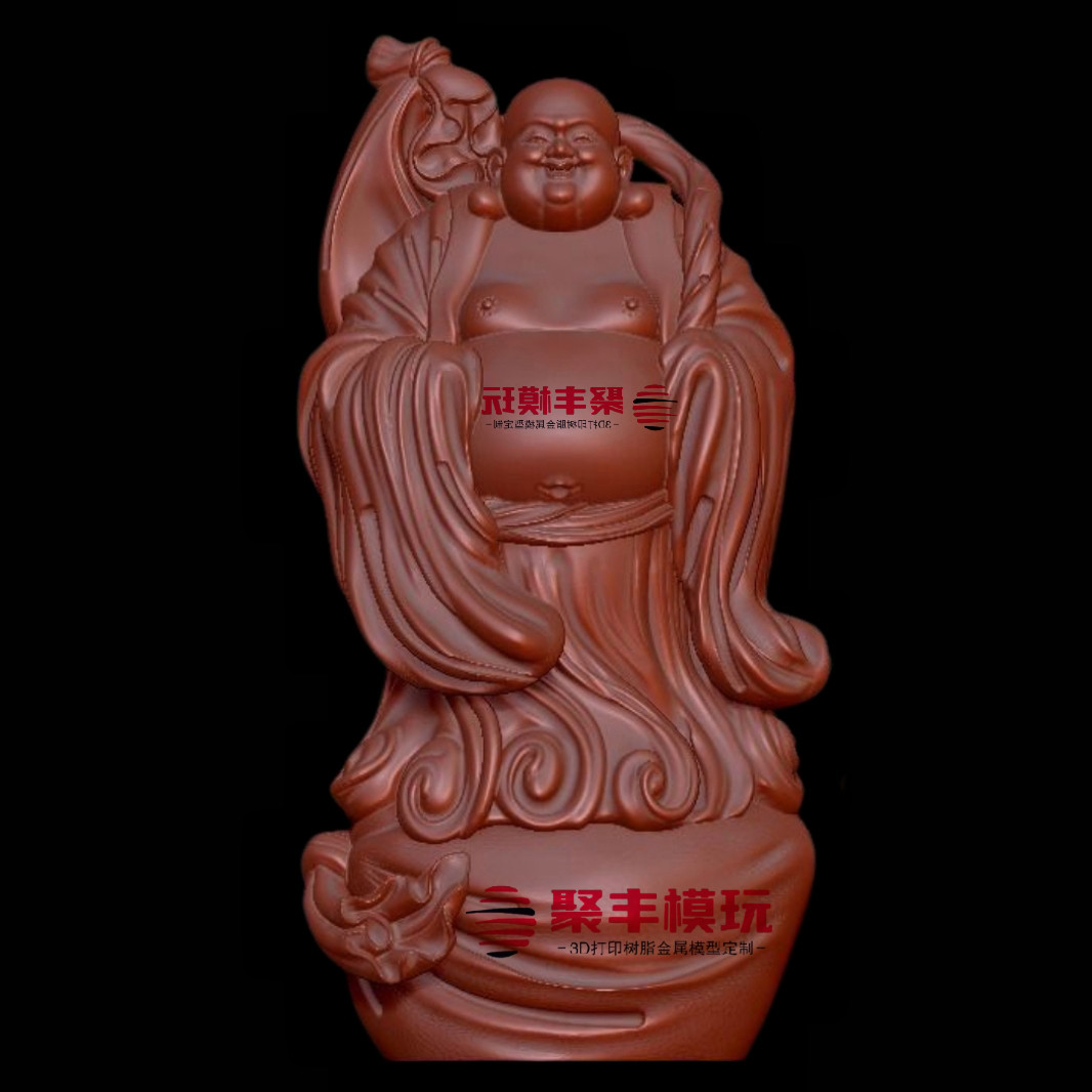 弥勒佛STL文件3D模型神佛菩萨造像三维图纸STL数据机雕刻CNC