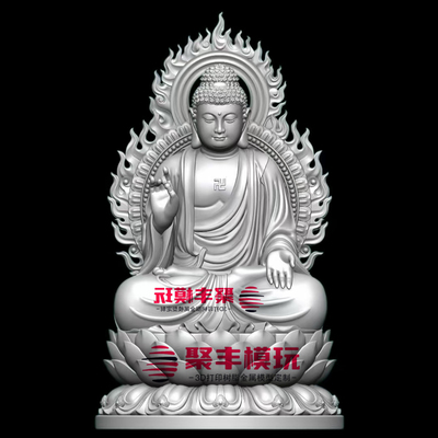 如来STL文件档案3D图纸佛祖三维图纸STL数据雕刻圆雕图